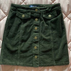Green Cordury Skirt